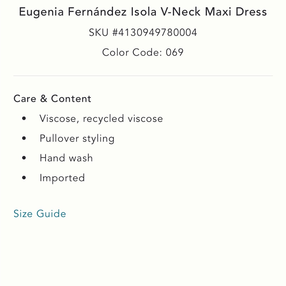 Winter in Hawaii wear Eugenia Fernandez isola V-Neck Maxi Dress - Picture 6 of 8